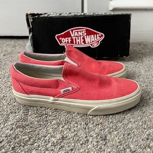 Vans Hot Coral Classic Slip On